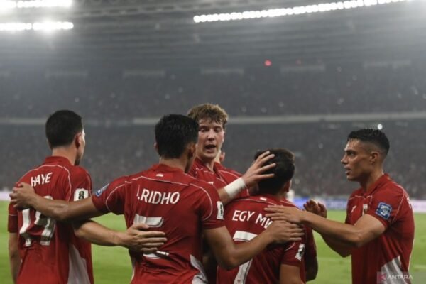 Bersama Rizky Ridho, Indonesia Rayakan Kemenangan Menghadapi China